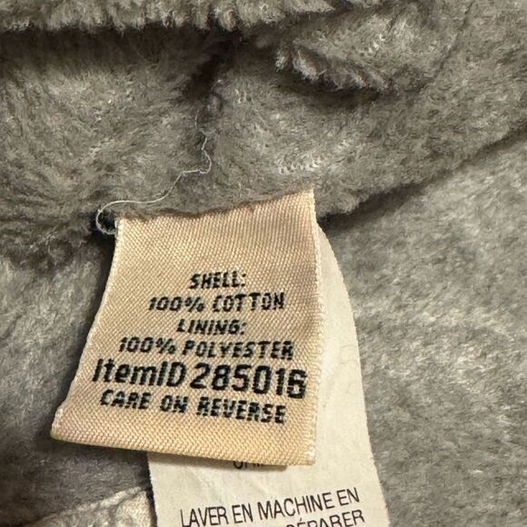 Lot of 2 L.L. BEAN W MED. Plaid Flannel Fleece Lined But Down & Waffle knittop - Picture 4 of 13